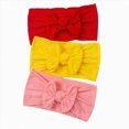 thumbnail image 1 of Splozh Headband Baby Girl Cute Bows Toddler Infant Baby Boys Girls Stretch Solid Bow Hairband Headwear Headband Elastics Hair Accessories 3 Pack,B,One Size, 1 of 5