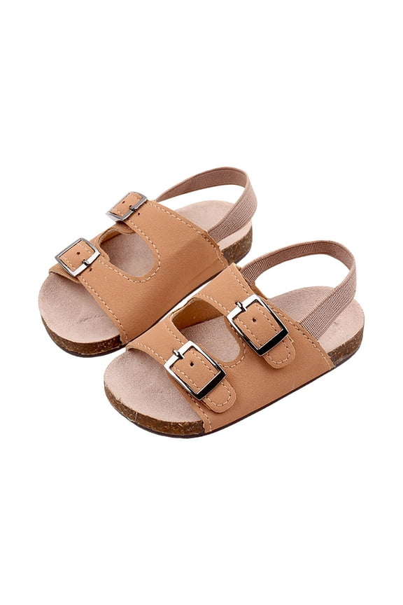 Baby Boys Girls Summer Beach Sandals Non Slip Soft Rubber Sole Toddler Outdoor Closed-Toe First Walker Shoes,Yellow 6