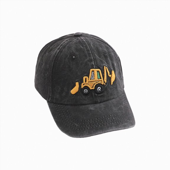 Splozh Infant Baseball Cap Summer Embroidered Dinosaur Trucker Hat for Baby Infant Baseball Hat Baby Cap,Black,2-5 Years