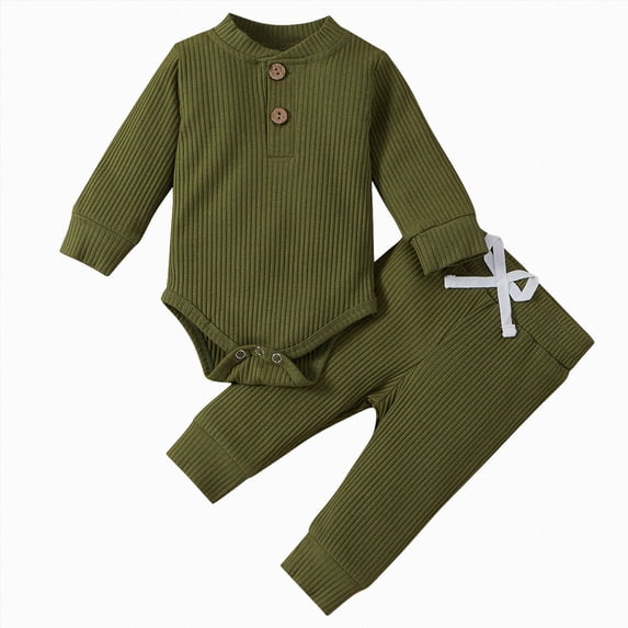 Splozh Infant Clothes Boys 3 6 12 18 24 Months Kids Boys Girls Cotton Set Thick Autumn Winter Home Wear,AG,6-12 Months