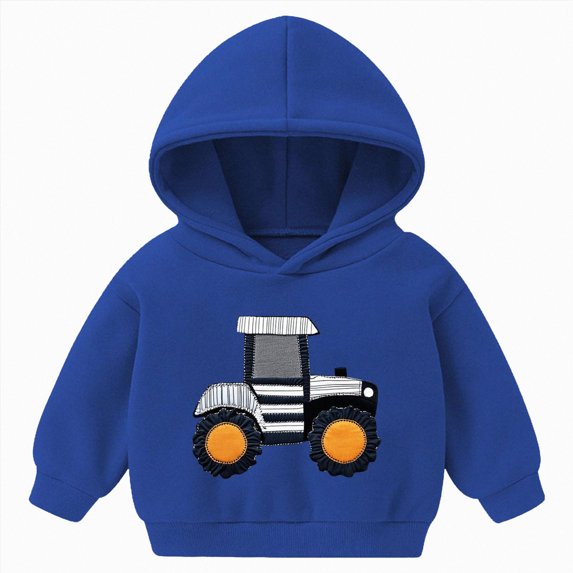 Splozh Infant Hoodie Fashion Boys Girls Children's Hooded Fleece Pullover Sweatshirt,Blue,18-24 Months