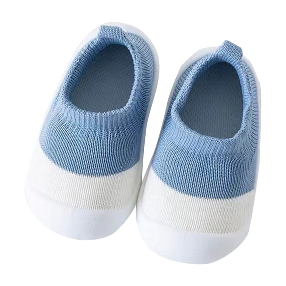 Splozh Infant Sneakers Baby Sock Shoes Breathable Soft Bottom Toddler Learning Shoes Floor Socks First Walking Shoes Grey,US 9