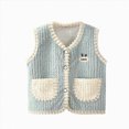 thumbnail image 1 of Splozh Kids Baby Warm Fleece Vests Warm Fashion Cute Soft Fall Winter Clothes Lightweight Jacket Outerwear Coat,Green,4-5 Years, 1 of 4