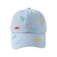thumbnail image 1 of Splozh Kids Baseball Hats Kids Baby Girls Boys Baseball Cap Cartoon Dinosaur Baseball Hat Sunscreen Hat Blue,1-3 Years, 1 of 3