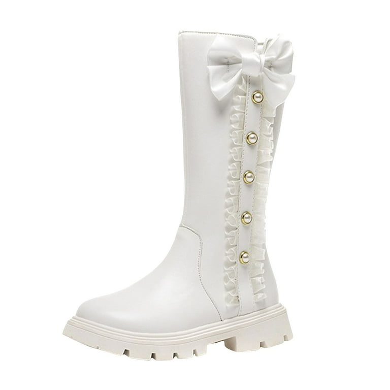 にゃんだふる3s Яьღღ¥ Splozh Kids Boots for Girls Kids Girls Knee High Boots Tall