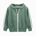 thumbnail image 1 of Splozh Kids Fleece Jacket Boys Long Sleeved Hooded Sweatshirt Warm Fashionable and Casual Zippered Boys Sweatshirt,Green,12-18 Months, 1 of 6