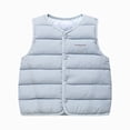 thumbnail image 1 of Splozh Kids Fleece Vests Lightweight Vest Warm Cute Sleeveless Jacket Soft Fall Winter Clothes Outerwear Coat,Light Blue,18-24 Months, 1 of 6