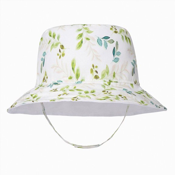 Splozh Kids Hats Cute Summer Wide Brim Sun Protection Adjustable Bucket Hat Infant Bucket Hat Newborn Bucket Hat Boy,Light Green,L