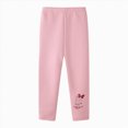 thumbnail image 1 of Splozh Kids Pants Girls Fashion Cute Toddler Kids Baby Girls Cotton Prints Fleece Lined Warm Leggings Stretchy Thick Tights Pants Trousers,Pink,5-6 Years, 1 of 8