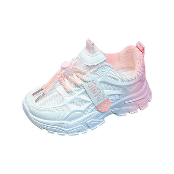 Splozh Kids Running Shoes Girls' Sports Shoes Spring Autumn Shoes Summer Primary School Casual Shoes Children's Shoes Pink,US 10.5