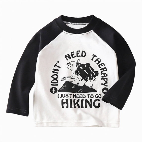 Splozh Kids Shirts 1T 2T 3T 4T 5T 6T 7T 8T Boys Long Sleeve Tops Soft Warm Fashionable Cute Cartoon Prints Children Tops, Black, 3-4 Years