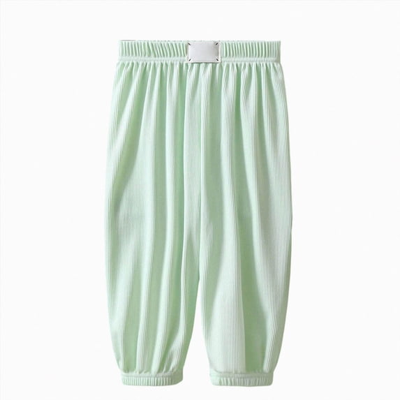 Splozh Kids Sweatpants Girls Summer Comfortable and Breathable Pants Casual and Versatile Pants Casual Trousers Outdoor Trousers,Green,4-5 Years