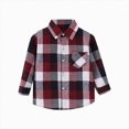 thumbnail image 1 of Splozh Kids Toddler Plaid Jacket Flannel Fall Winter Clothes Button Down Shirt Toddler Lightweight Jacket,White,3-4 Years, 1 of 4