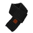thumbnail image 1 of Splozh Kids Scarf for Girls Children's Scarves Warm Scarves Girls' Thick Scarves Knitted Boys' and Girls' Baby Scarves Autumn and Winter Black,One Size, 1 of 4