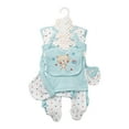thumbnail image 1 of Splozh Newborn Boy Layette Set Baby Layette Gift Set for Baby Boys 8 Piece Jumpsuit+Top+Pant+Bib+Hat+Socks New Born Baby Boy Gift Set Baby Clothes Newborn Baby Clothes Sky Blue,0-3 Months, 1 of 4