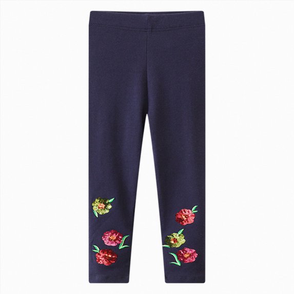 Splozh Legging for Girls Fashion Cute Toddler Girl Print Loose Pants Casual Pants for Toddler Clothes Stretch Trousers Legging,Dark Blue,4-5 Years