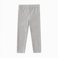 thumbnail image 1 of Splozh Leggings for Girls Fashion Cute Girls' Leggings Baby Knitted Solid Color Long Pants Fall Kids Clothing Spring Kids Cotton Pants,Light Gray,2-3 Years, 1 of 4