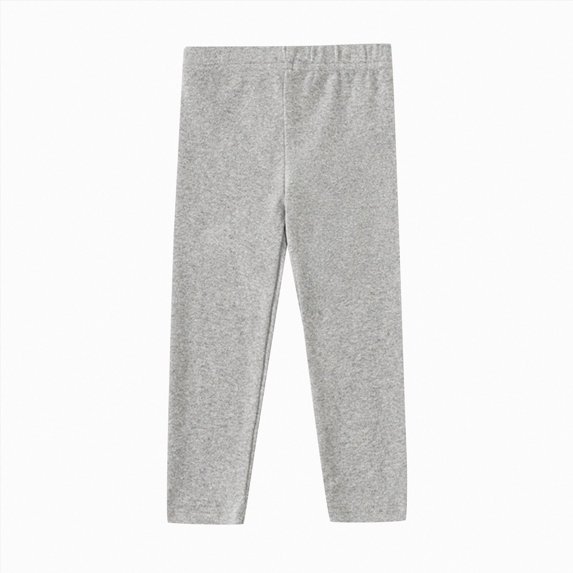 Splozh Leggings for Girls Fashion Cute Girls' Leggings Baby Knitted Solid Color Long Pants Fall Kids Clothing Spring Kids Cotton Pants,Light Gray,2-3 Years