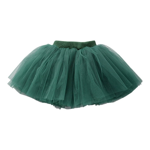Splozh Toddler Tutu Skirt Ballet Tutu for Toddler Girls Tulle Ballet Dance Skirt Princess Baby Kids Dress up Birthday Party Layers Green,12-18 Months