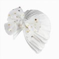 thumbnail image 1 of Splozh Newborn Baby Girl Hat Newborn Baby Girl Hats Cotton Hospital Bow Hat Beanies Cap for New Born Girls,White,One Size, 1 of 2