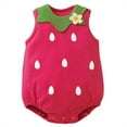 thumbnail image 1 of Splozh Newborn Baby Jumpsuit Boys Girls Sleeveless Animal Cartoon Prints Romper Bodysuits Clothes Tank Romper Pink,0-6 Months, 1 of 3
