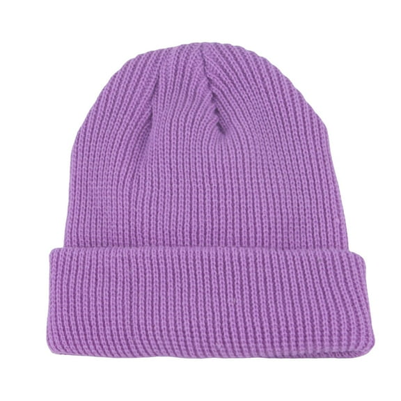 Splozh Newborn Beanies Baby Boy Baby Toddler Boys Girls Knit Warm Winter Hats Caps Light Purple,1-9 Years