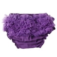 thumbnail image 1 of Splozh Newborn Bloomers for Baby Girls Baby Underwear Cute Cotton Baby Girls Bloomers Ruffled Briefs for Toddler Girls Dark Purple,6-12 Months, 1 of 6