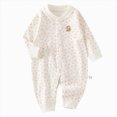 thumbnail image 1 of Splozh Newborn Clothes Baby Rompers Cotton Baby Boys Baby Girls Sleepers Pjs One-piece Neutral Sleep and Play,Pink,6-9 Months, 1 of 6