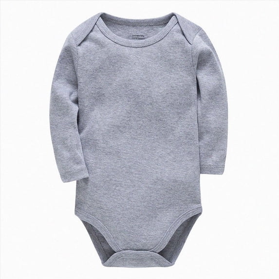 Splozh Newborn Girl Outfits Newborn Unisex Baby Clothes 3 6 9 12 18 Months Long Sleeve Infant Coming Home Outfits Romper,Grey,18-24 Months