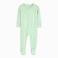 thumbnail image 1 of Splozh Newborn Going Home Outfit Boy Baby Footed Pajamas 3 6 12 18 24 Months Footed Long Sleeve Zipper Cotton Infant Sleepers,Light Green,6-12 Months, 1 of 9