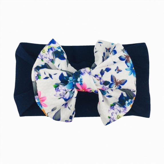 Splozh Newborn Headband Bows Cute Bows 1PC Newborn Infant Baby Girls Floral Bow Headband Stretch Hairband Headwear,S,One Size