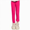 thumbnail image 1 of Splozh Newborn Leggings for Baby Girls Fashion Cute Girls Bottoming Padded Thickened Kids Pants Kids Casual Pants Winter Baby Girl Pants Stretchy Leggings,Hot Pink,7-8 Years, 1 of 5