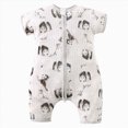 thumbnail image 1 of Splozh Newborn Romper Baby Boy Summer Baby Boys Girls Bodysuit Newborn Romper Short Sleeve Infant Neutral Outfits Romper Baby Girl,White,1-2 Years, 1 of 8