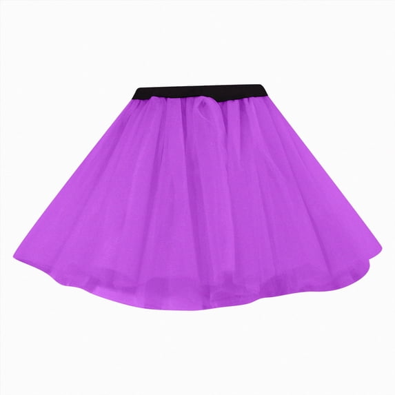 Splozh Newborn Skirt Tutu for Toddler Girls Tulle Ballet Dance Skirt Princess Baby Kids Dress up Birthday Party,Purple,3-8 Years