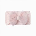 thumbnail image 1 of Splozh Nylon Bows for Baby Girls Soft Cute Infant Toddler Baby Girl Cotton Handmade Headband with Bows Hair Accessory,Light Pink,One Size, 1 of 4