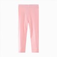 thumbnail image 1 of Splozh Pants for Girls Toddler Girls Cotton Leggings Little Girl Stretchy Leggings Trousers for Kids Spring Fall Leggings Pantyhose,Light Pink,3-4 Years, 1 of 5