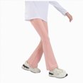 thumbnail image 1 of Splozh Pants for Baby Girl Fashion Cute Girls' Casual Active Flare Leggings Kids Dance Workout Yoga Pants Comfy Legging,Red,5-6 Years, 1 of 9