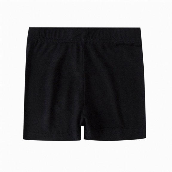 Splozh Potty Training Underwear 2-12 Years Kids Girls Dance Shorts Solid Color Breathable Bike Shorts,Black,6-7 Years