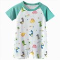 thumbnail image 1 of Splozh Preemie Clothes Boys 3 6 12 18 24 Months Summer Cute Unisex Short Sleeve Outfit, All Season Infant Daily Wear,Green,6-12 Months, 1 of 4