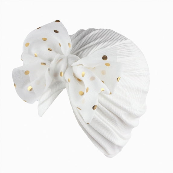 Splozh Preemie Hats Bow Cap Newborn Baby Floral Solid Hat Cap Beanie Bowknot Headband Headwear Accessories,White,One Size