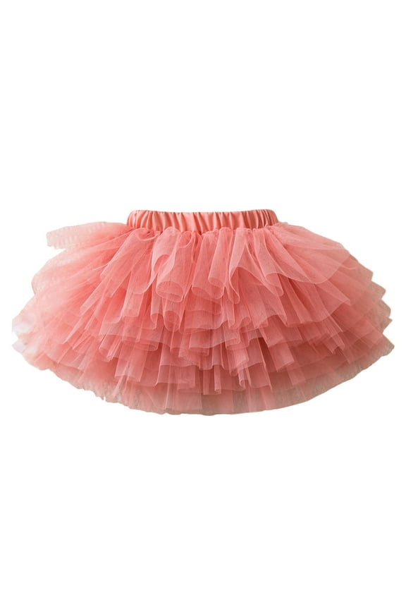 Princess Tutu Skirt for Girls Tutu for Toddler Girls Tulle Ballet Dance Skirt Princess Baby Kids Dress up Birthday Party Layers Pink,4-5 Years
