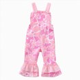thumbnail image 1 of Splozh Rompers for Girls 6 12 18 24 Months 3T 4T Toddler Baby Girl Clothes Infant Print Romper Sleeveless Jumpsuit Overalls Cute Summer Golfing Outfits,Pink,12-18 Months, 1 of 6