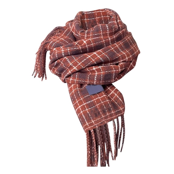 Splozh Scarf for Women Winter Warm Women Winter Tartan Scarf Ladies Warm Blanket Pashmina Shawl Brown,One Size