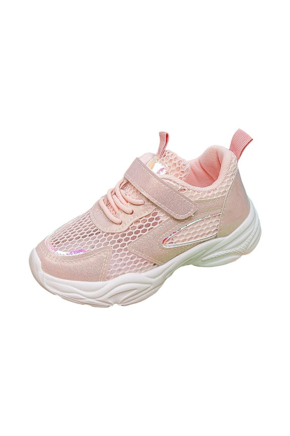 Sneakers for Girls Little/Big Kids Wide Toe Box Athletic Sneakers Casual Tennis Shoes for Boys/Girls Pink,US 3