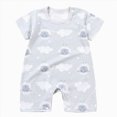 thumbnail image 1 of Splozh Summer Rompers Short Sleeve Bodysuit Cotton for 0-24 Month Baby Boys Girls Summer Wear Newborn Outfits Baby Girl,Light Gray,12-18 Months, 1 of 4