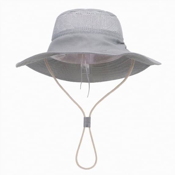 Splozh Sun Hat for Baby Boy Sunhat Infant Toddler Kids Summer Baby Swim Hat UPF 50 Boy Girl Beach Hat Grey,12-24 Months