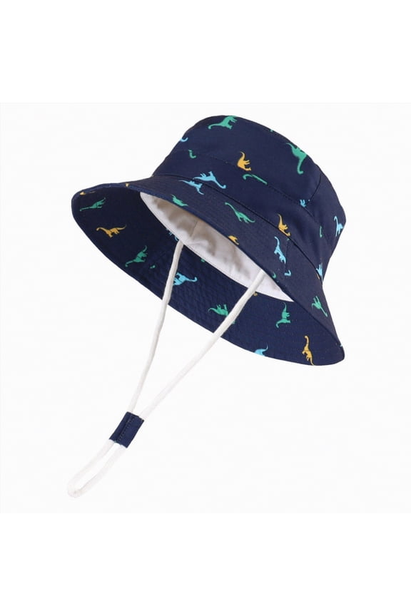 Sun Hats for Babies Baby Sun Hat UPF50+ Wide Brim Bucket Hats for Infant Newborn, Outdoor Sun Protection Beach Hat for Toddler Boys Girls Navy,6-12 Months