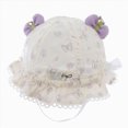 thumbnail image 1 of Splozh Sun Hats for Toddlers Newborn Baby Sun Hat Breathable Cotton Infant Bucket Cap Adjustable Wide Brim Summer Beach,Purple,3-18 Months, 1 of 4