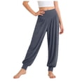 thumbnail image 1 of Splozh Sweatpants Wide Leg Girls' Sweatpants Wide Leg Casual Kids Joggers Loose Teen Pants Dance Clothes Dark Gray,11-12 Years, 1 of 5