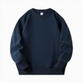 thumbnail image 1 of Splozh Sweatshirts for Boys Girls Clothes Comfortable Warm Hoodless Sweatshirt Fashionable Printed Casual Sweatshirt,Navy,4-5 Years, 1 of 4